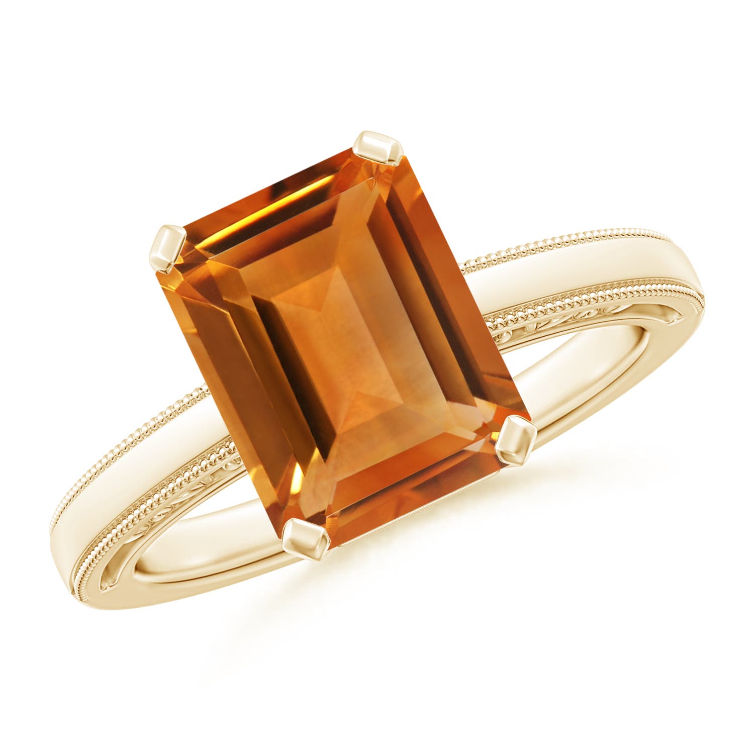 AAA - Citrine / 3.1 CT / 14 KT Yellow Gold