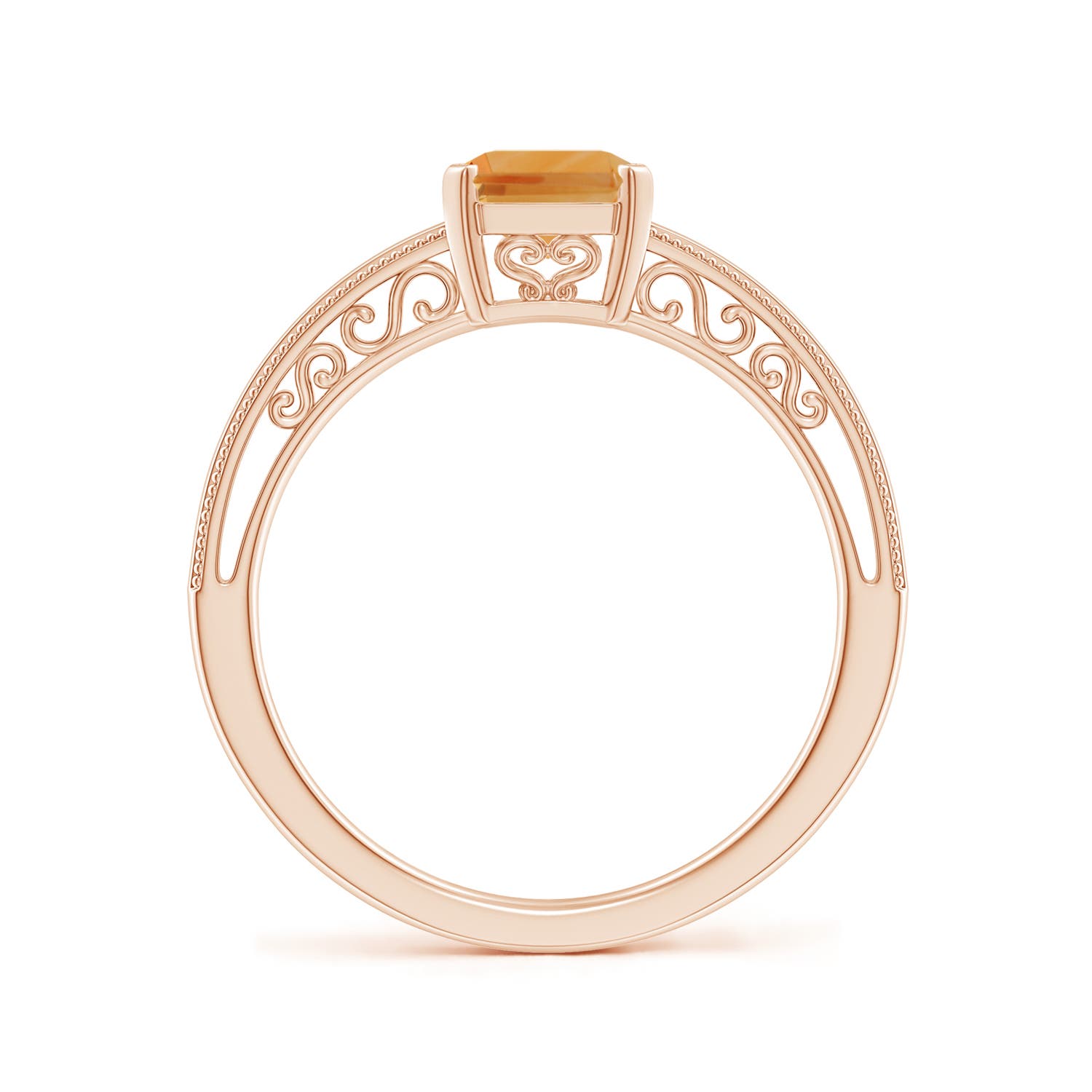 A - Citrine / 1.5 CT / 14 KT Rose Gold