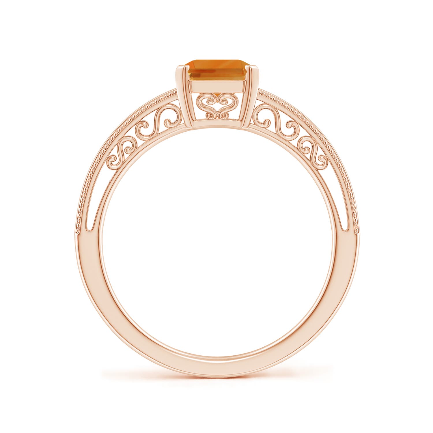 AA - Citrine / 1.5 CT / 14 KT Rose Gold