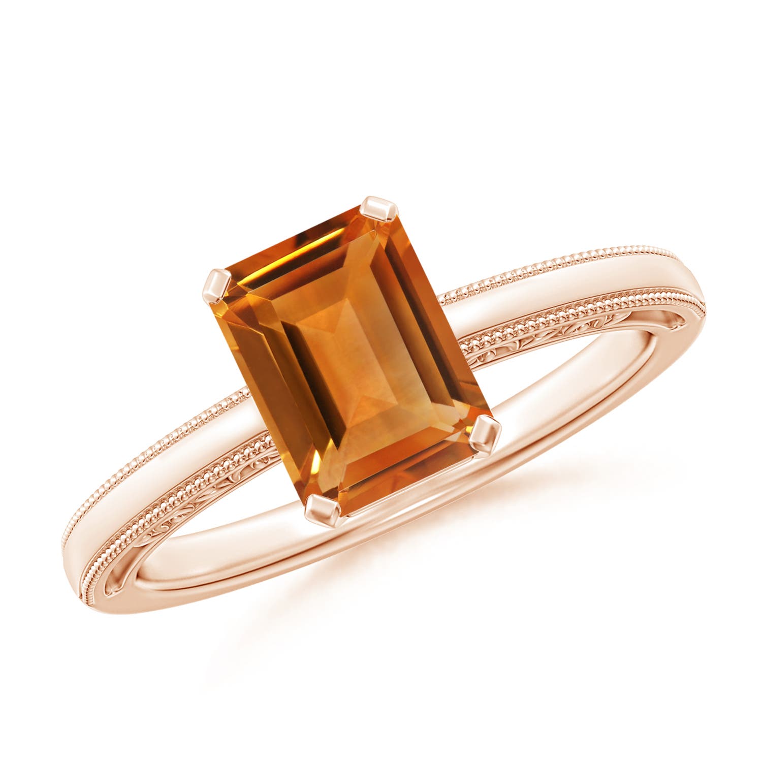 AAA - Citrine / 1.5 CT / 14 KT Rose Gold