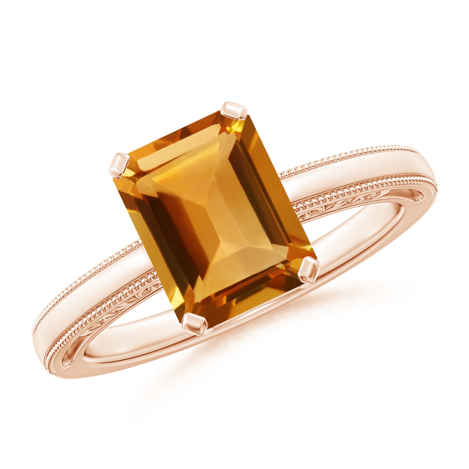 AA - Citrine / 2.1 CT / 14 KT Rose Gold