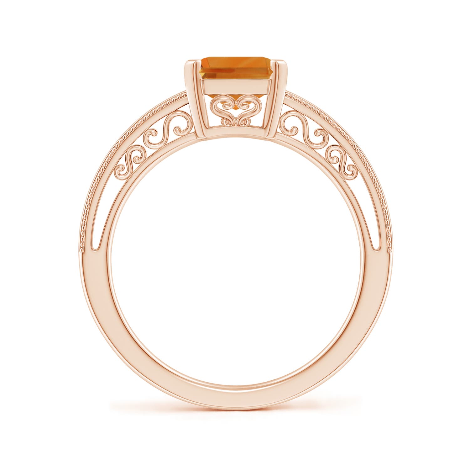 AA - Citrine / 2.1 CT / 14 KT Rose Gold