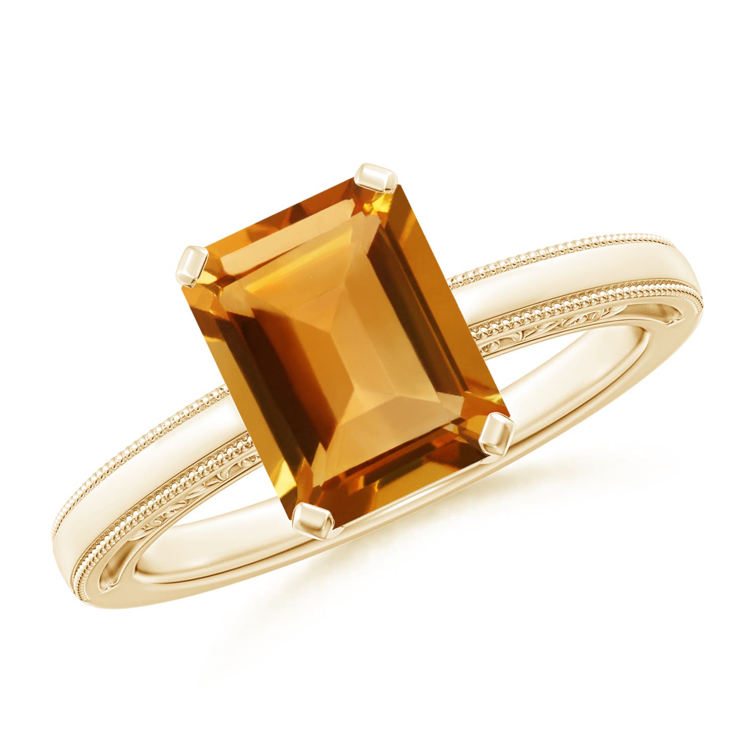 AA - Citrine / 2.1 CT / 14 KT Yellow Gold