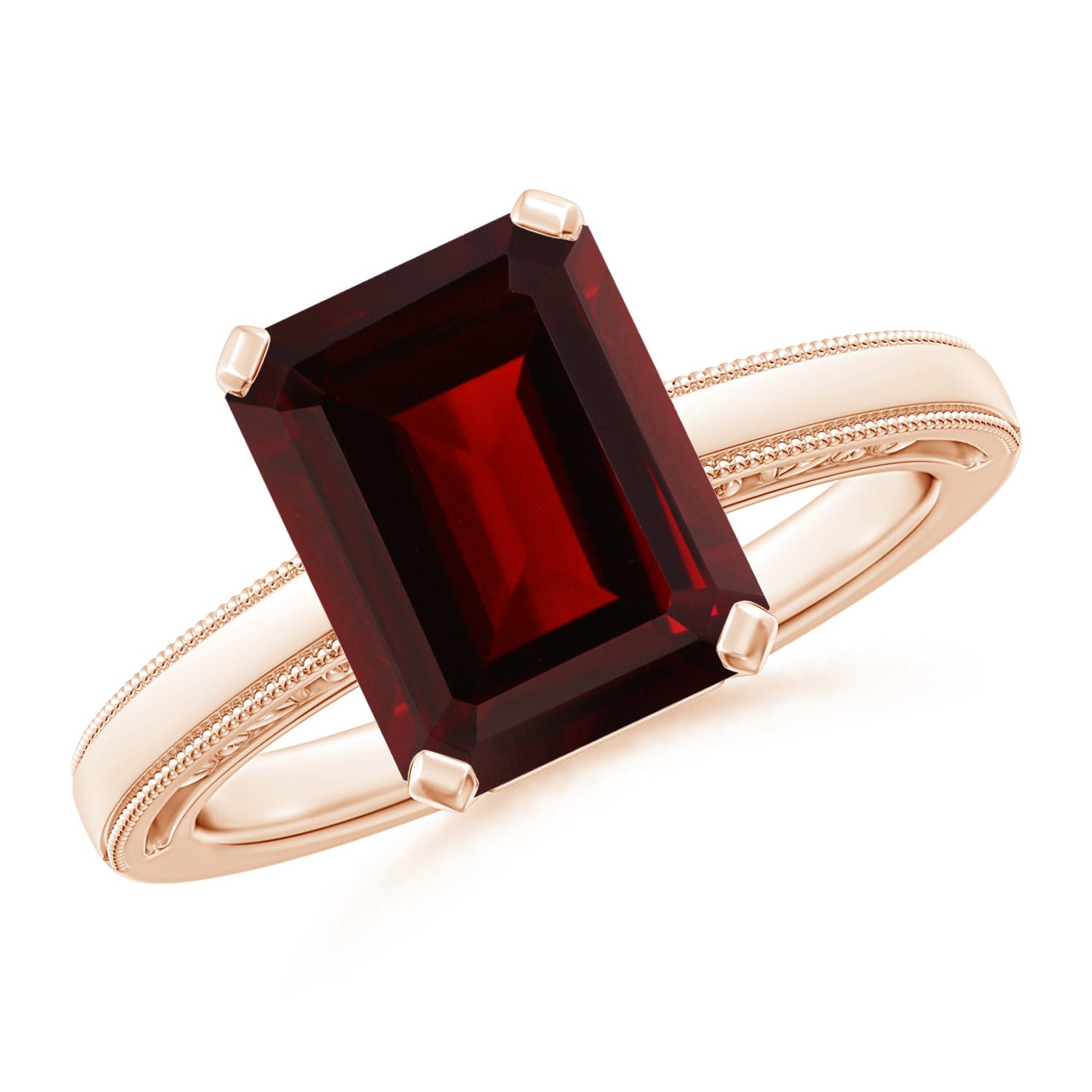 AA - Garnet / 4 CT / 14 KT Rose Gold