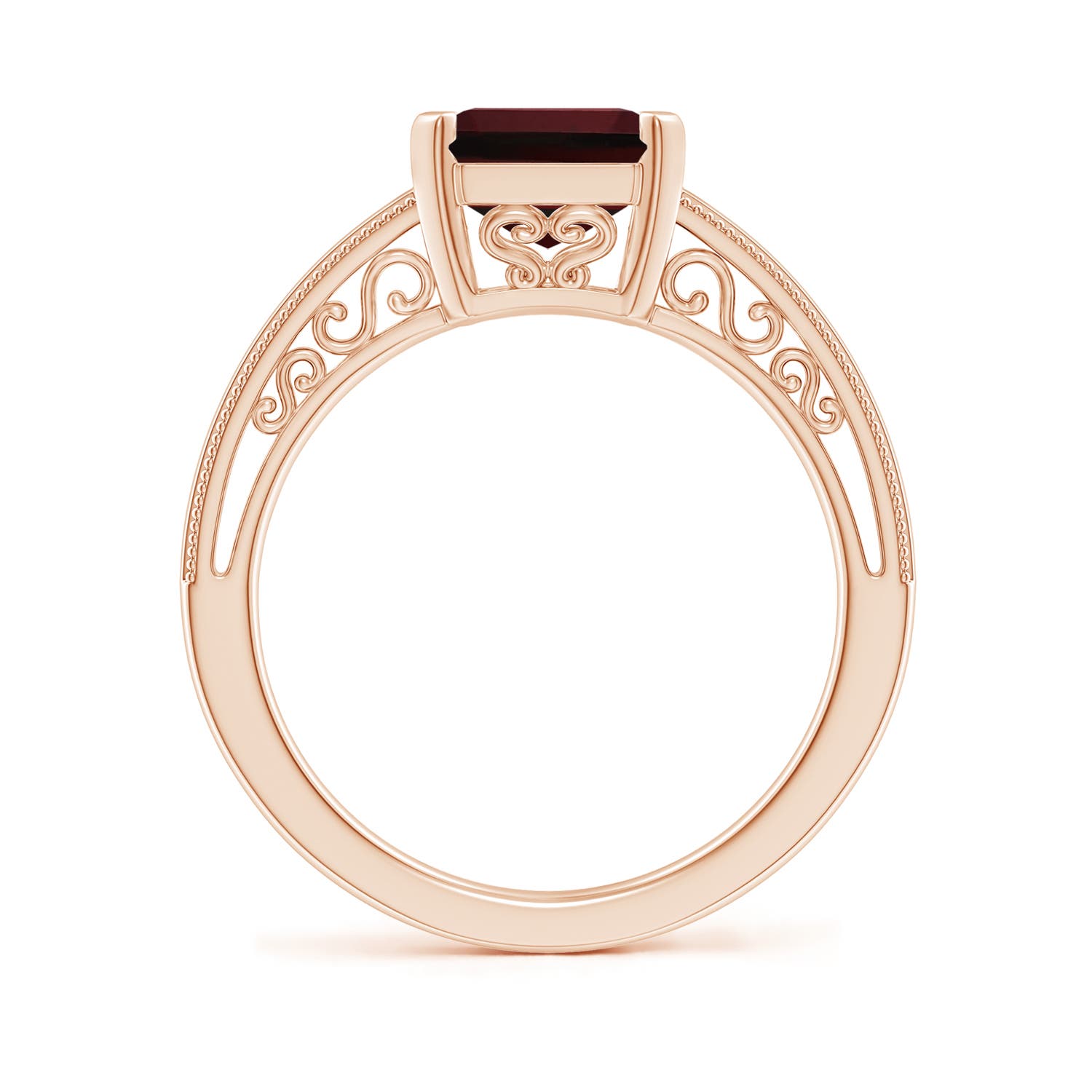 AAA - Garnet / 4 CT / 14 KT Rose Gold