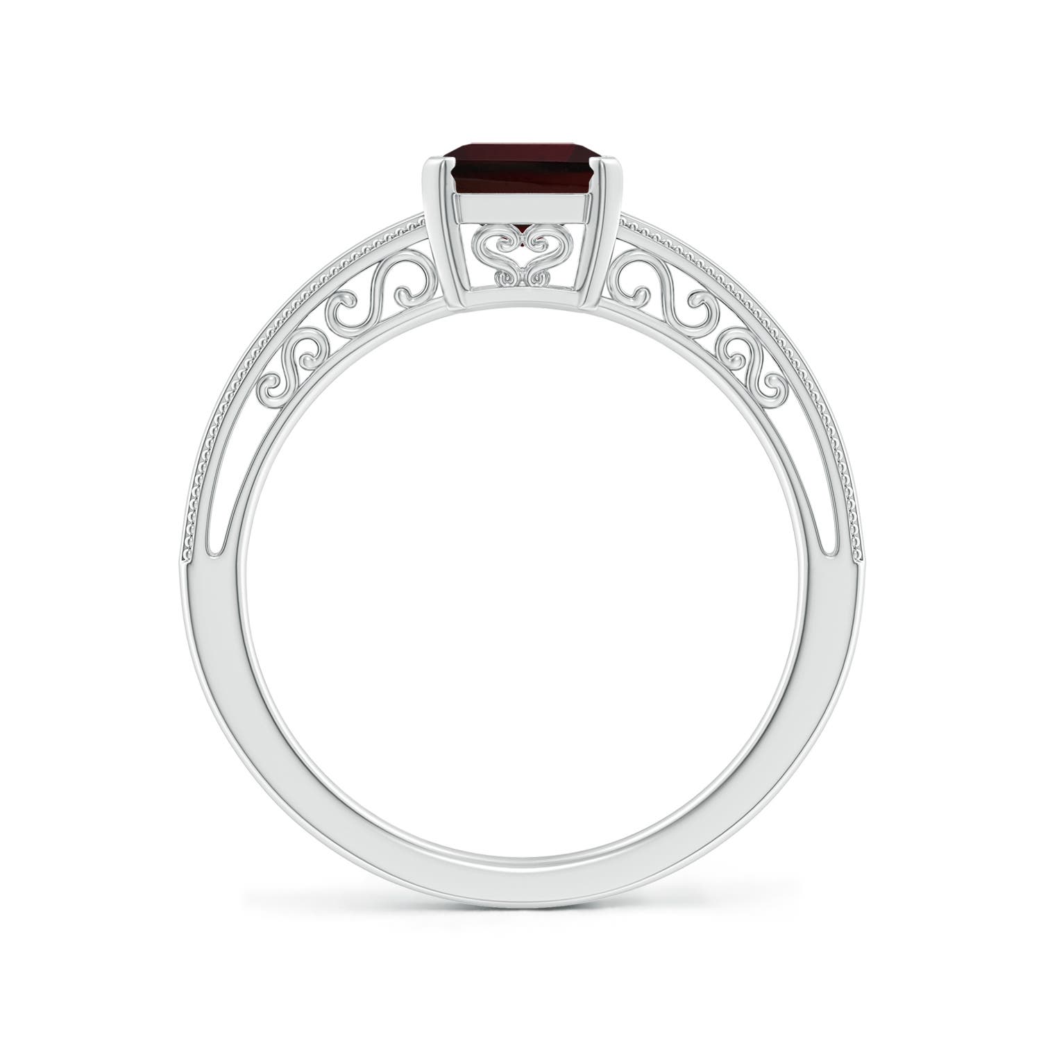 A - Garnet / 1.8 CT / 14 KT White Gold