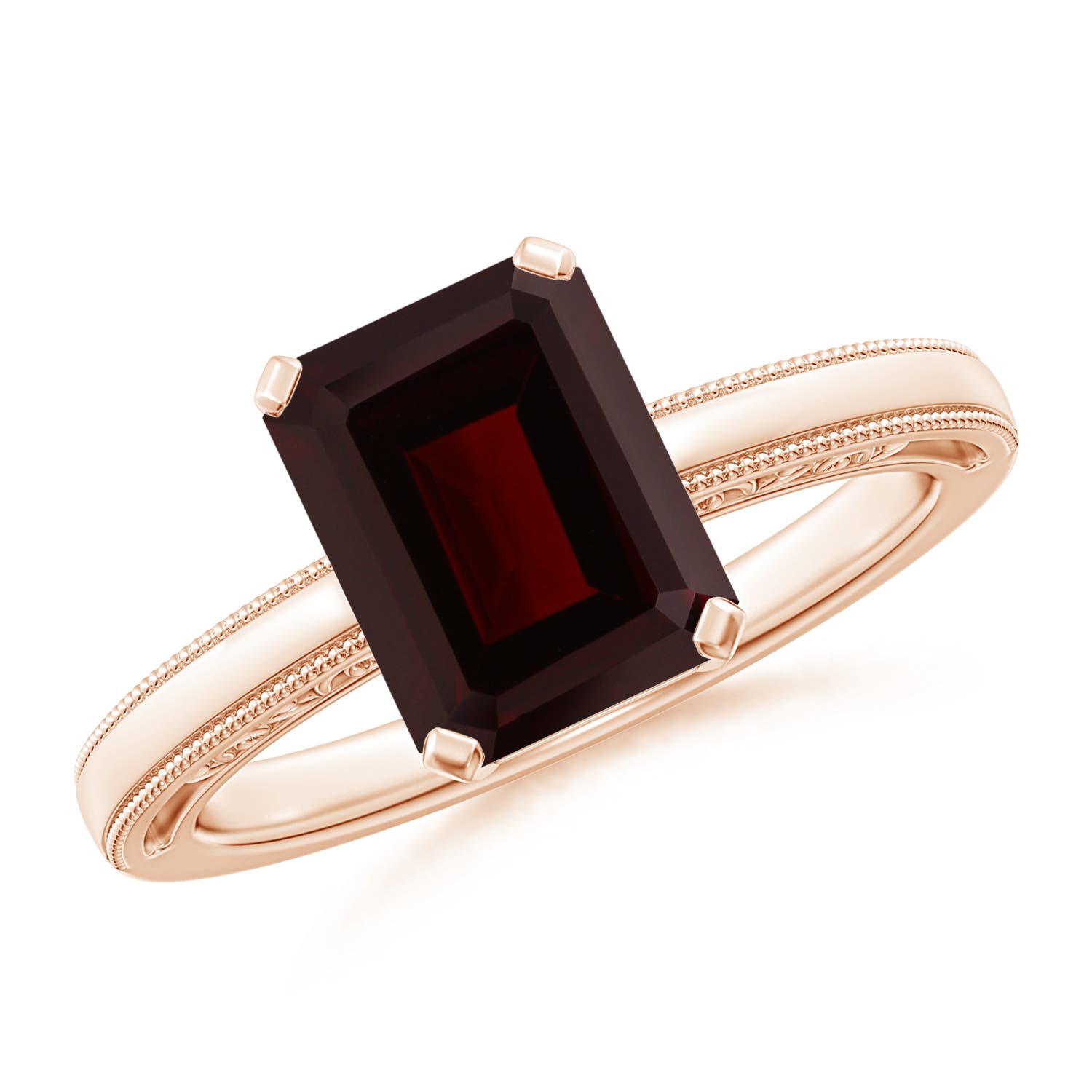 A - Garnet / 2.8 CT / 14 KT Rose Gold