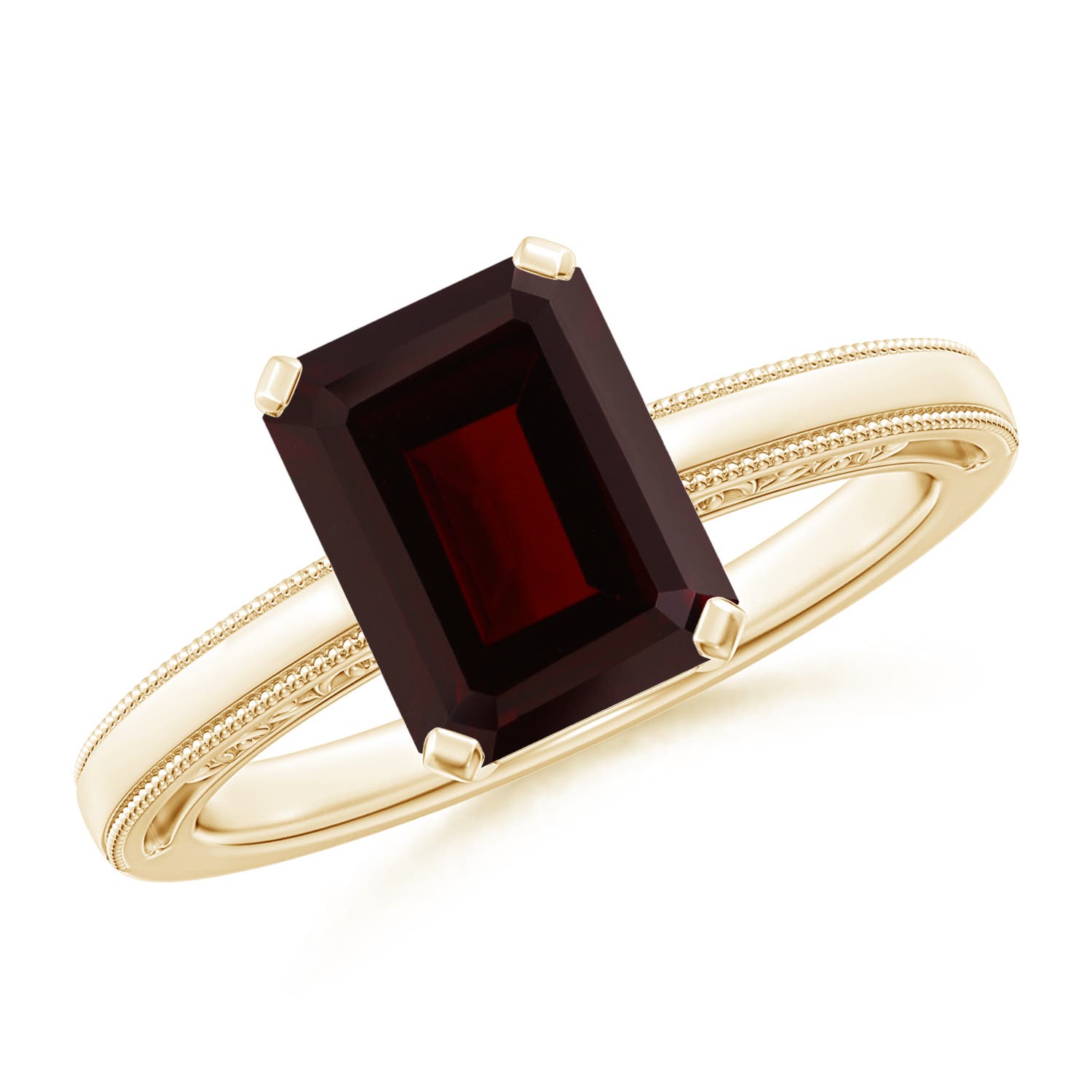 A - Garnet / 2.8 CT / 14 KT Yellow Gold