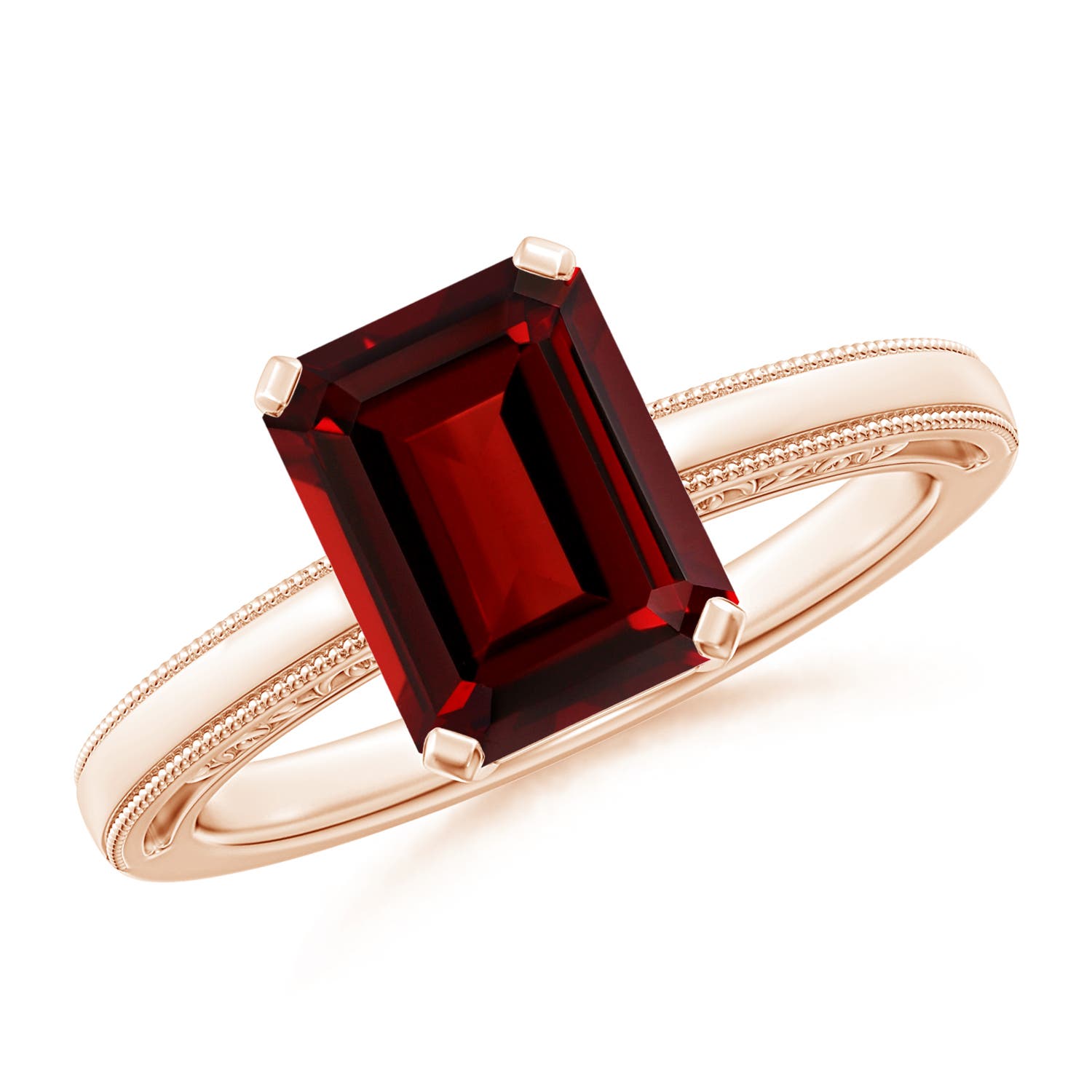 AAAA - Garnet / 2.8 CT / 14 KT Rose Gold