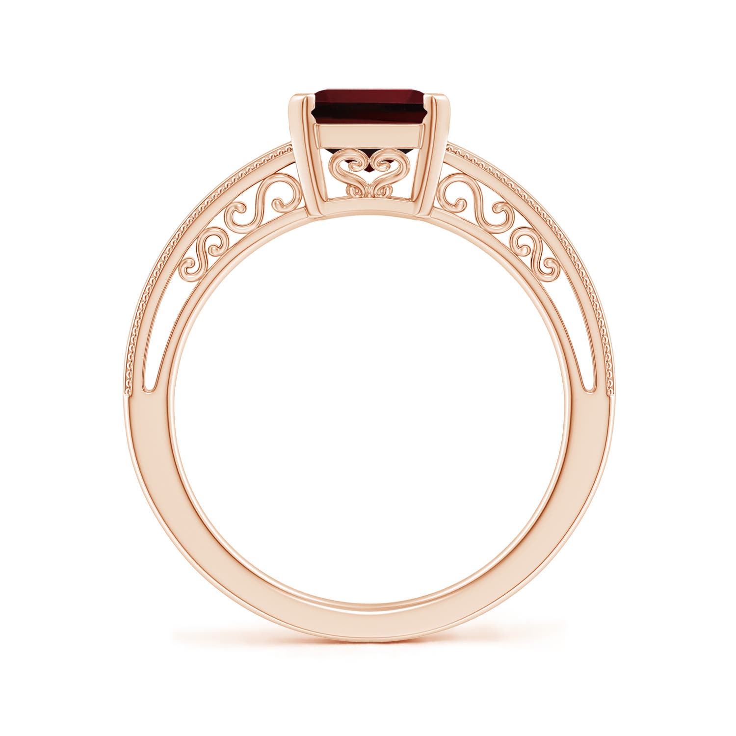 AAAA - Garnet / 2.8 CT / 14 KT Rose Gold