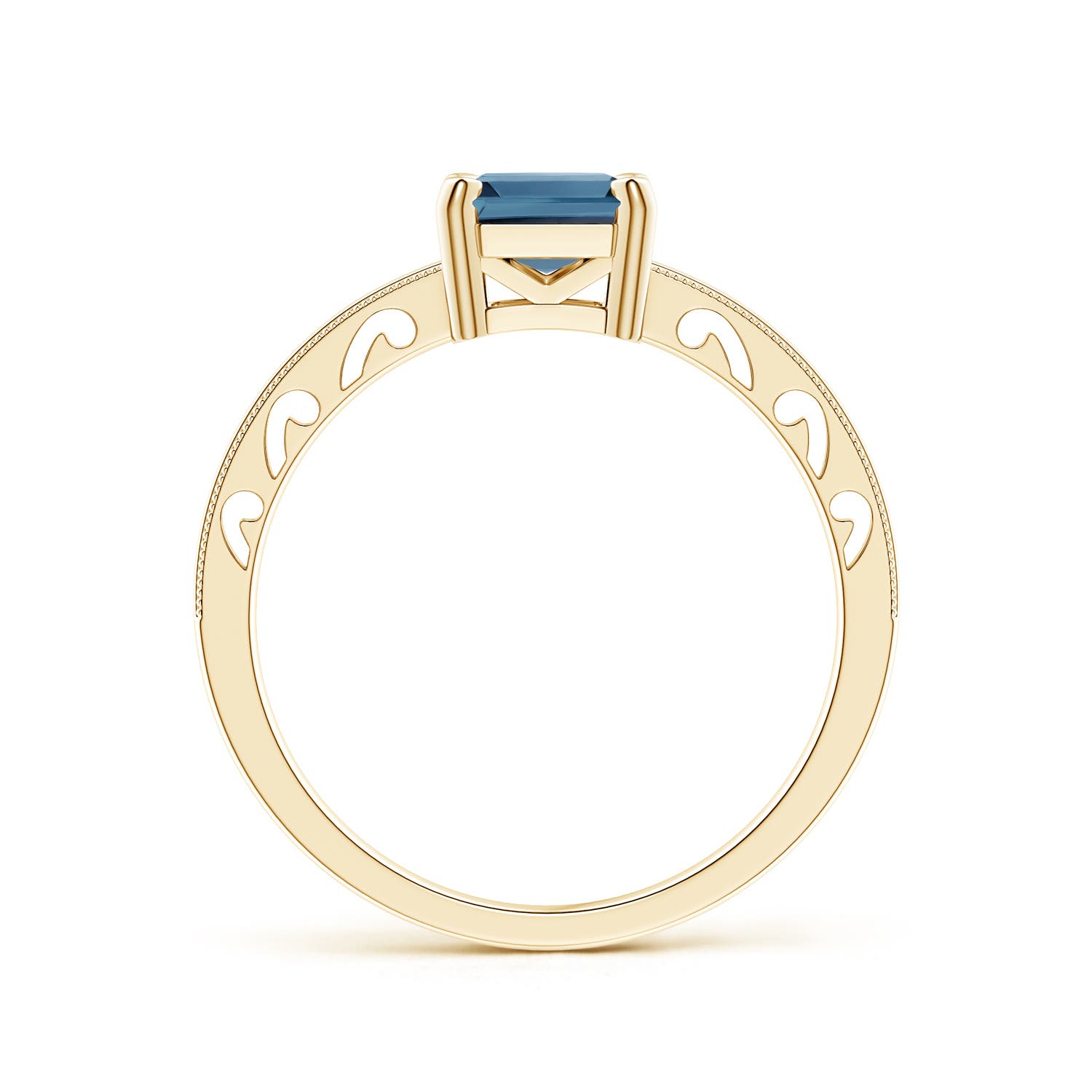 A - London Blue Topaz / 1.95 CT / 14 KT Yellow Gold