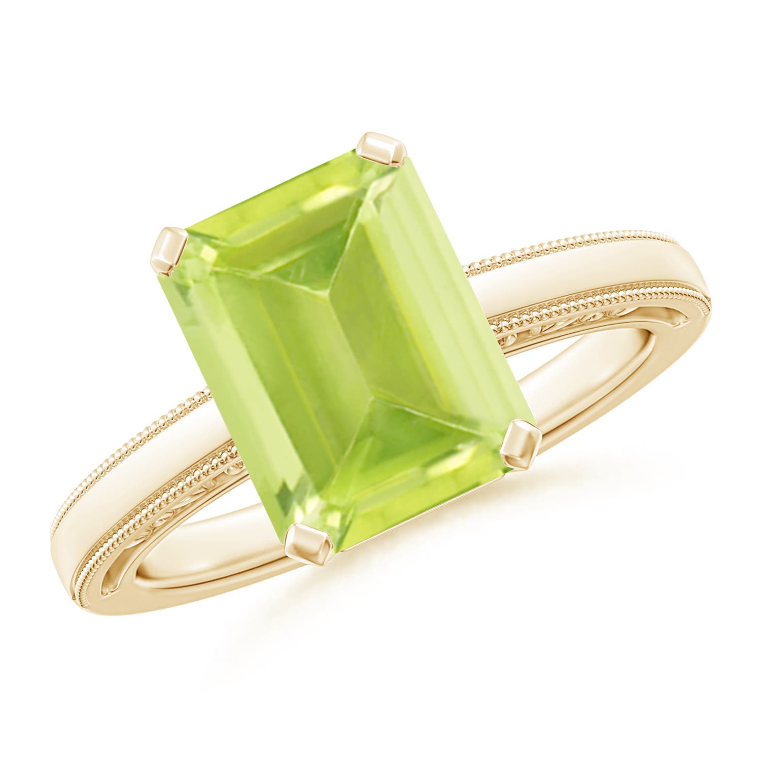 A - Peridot / 3.3 CT / 14 KT Yellow Gold