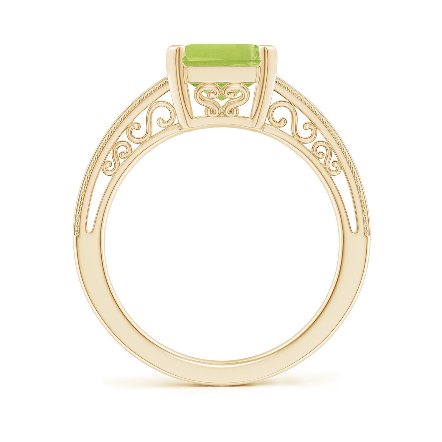 AA - Peridot / 3.3 CT / 14 KT Yellow Gold