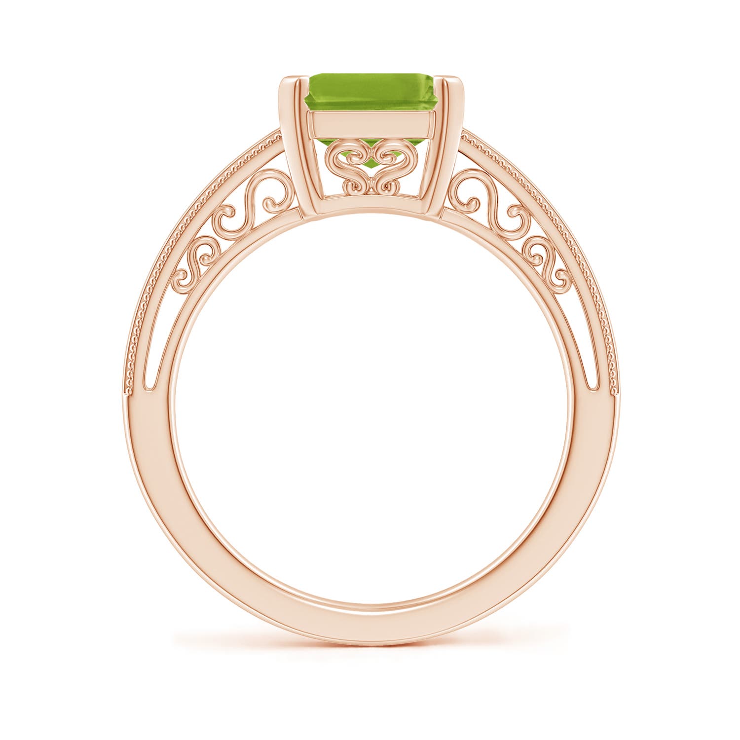 AAA - Peridot / 3.3 CT / 14 KT Rose Gold