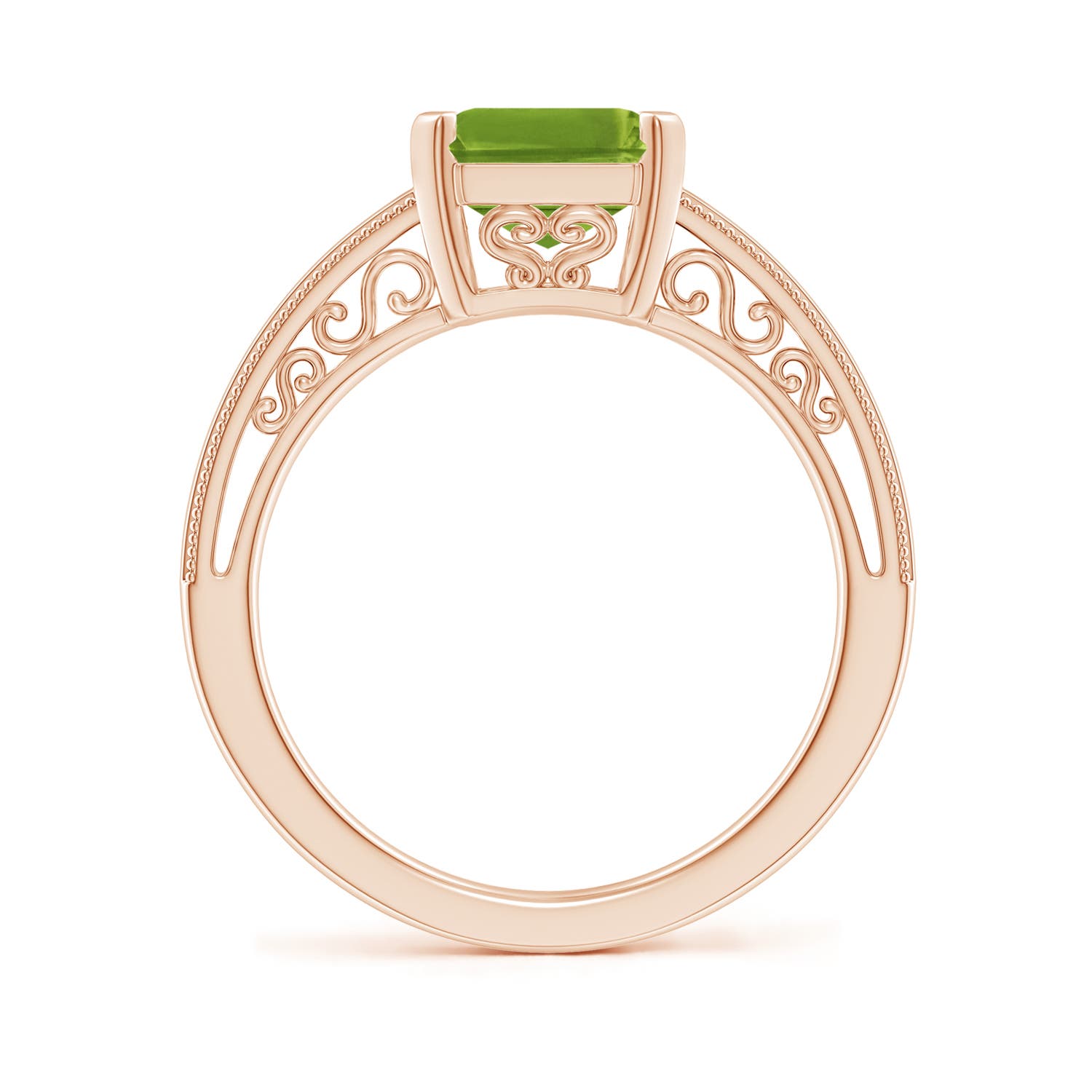 AAAA - Peridot / 3.3 CT / 14 KT Rose Gold