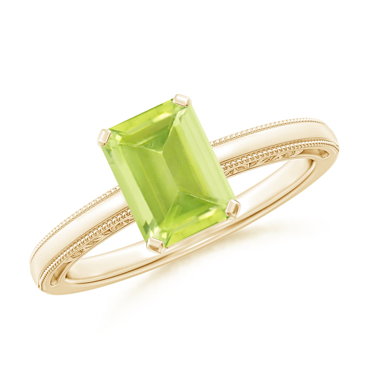 A - Peridot / 1.6 CT / 14 KT Yellow Gold