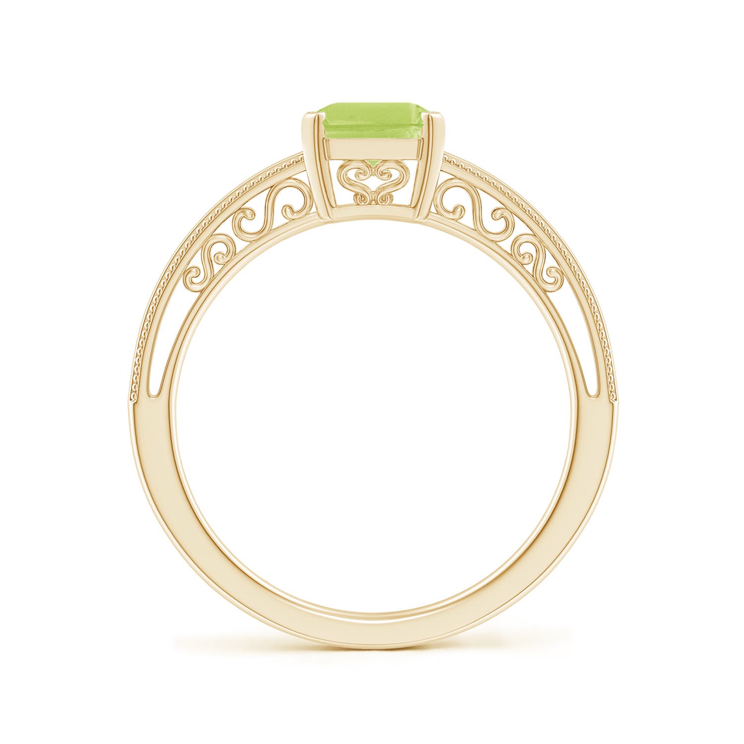 A - Peridot / 1.6 CT / 14 KT Yellow Gold