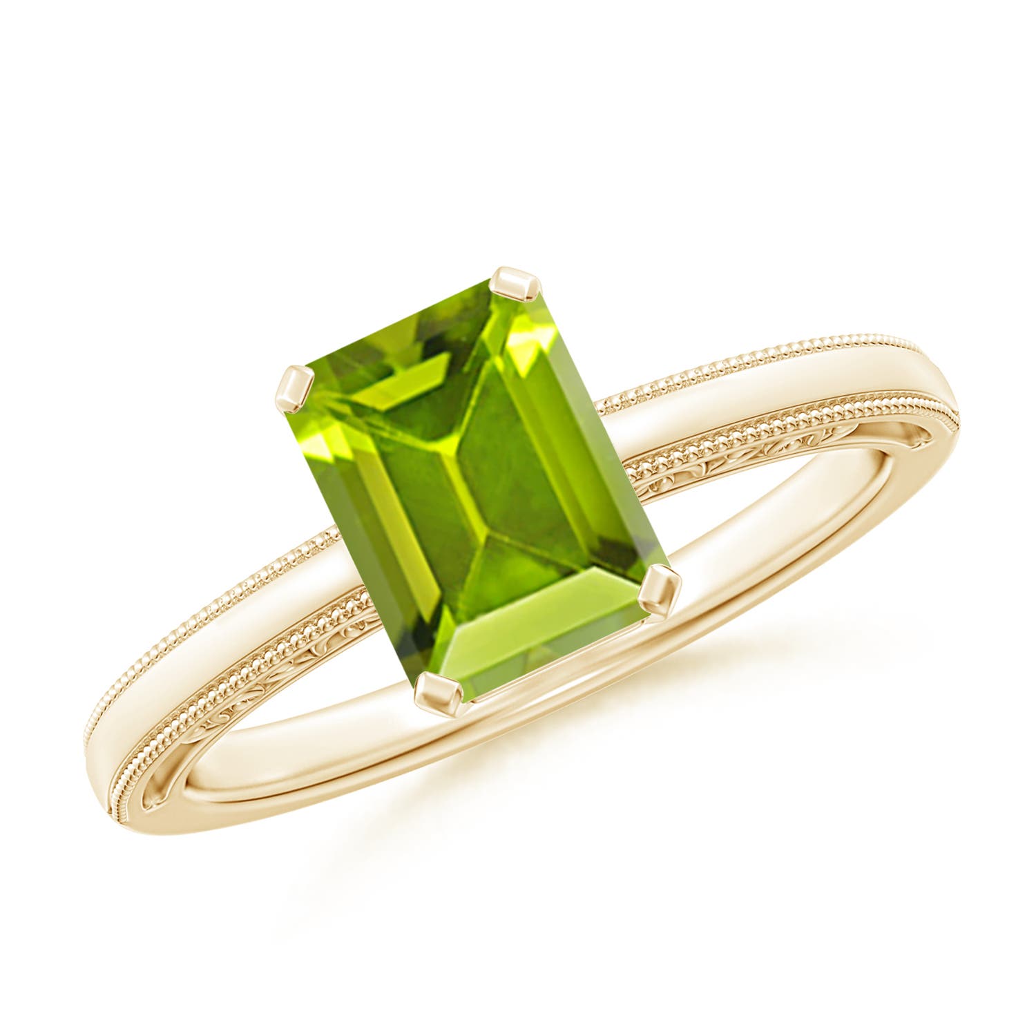 AAA - Peridot / 1.6 CT / 14 KT Yellow Gold