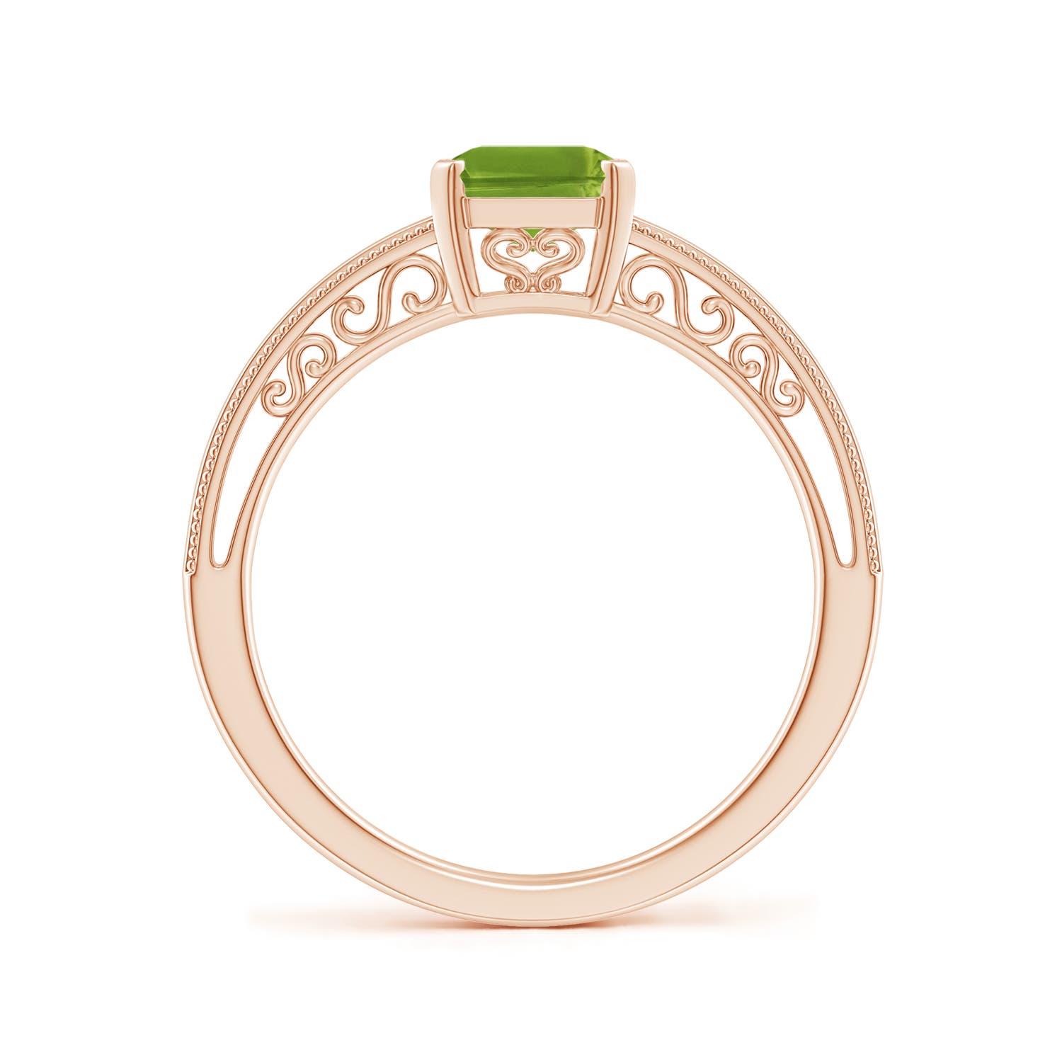 AAAA - Peridot / 1.6 CT / 14 KT Rose Gold