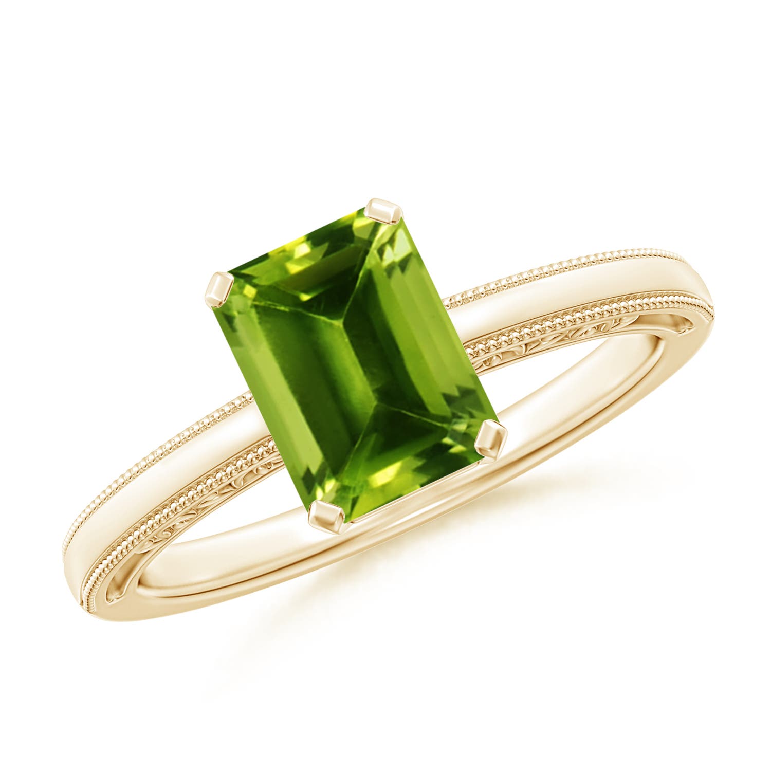 AAAA - Peridot / 1.6 CT / 14 KT Yellow Gold