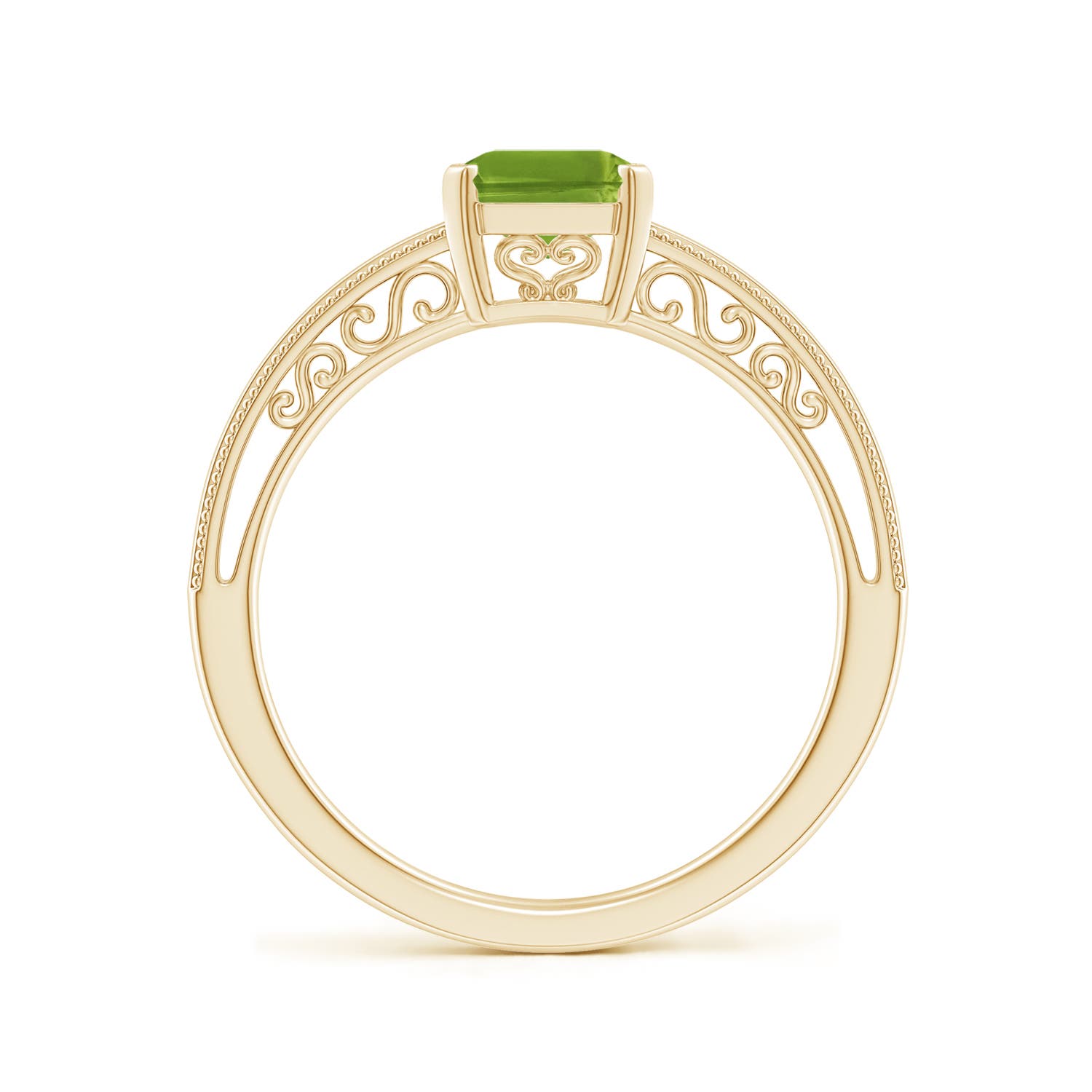 AAAA - Peridot / 1.6 CT / 14 KT Yellow Gold