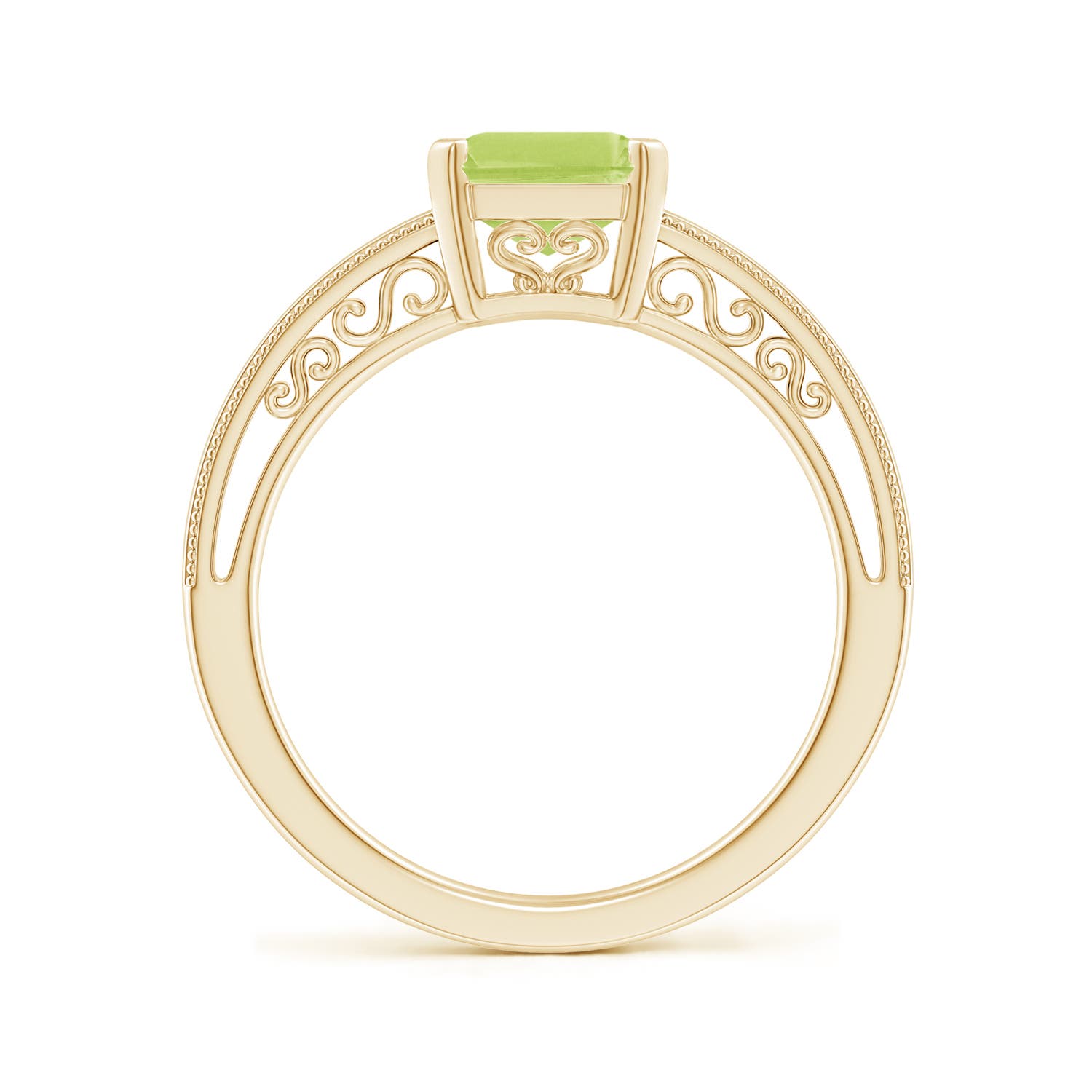 A - Peridot / 2.35 CT / 14 KT Yellow Gold