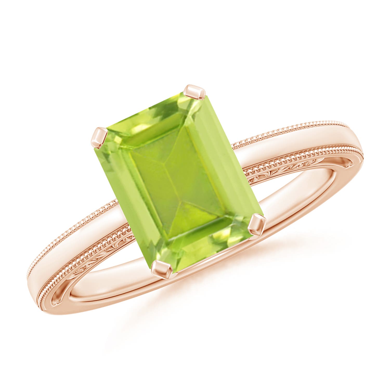 AA - Peridot / 2.35 CT / 14 KT Rose Gold