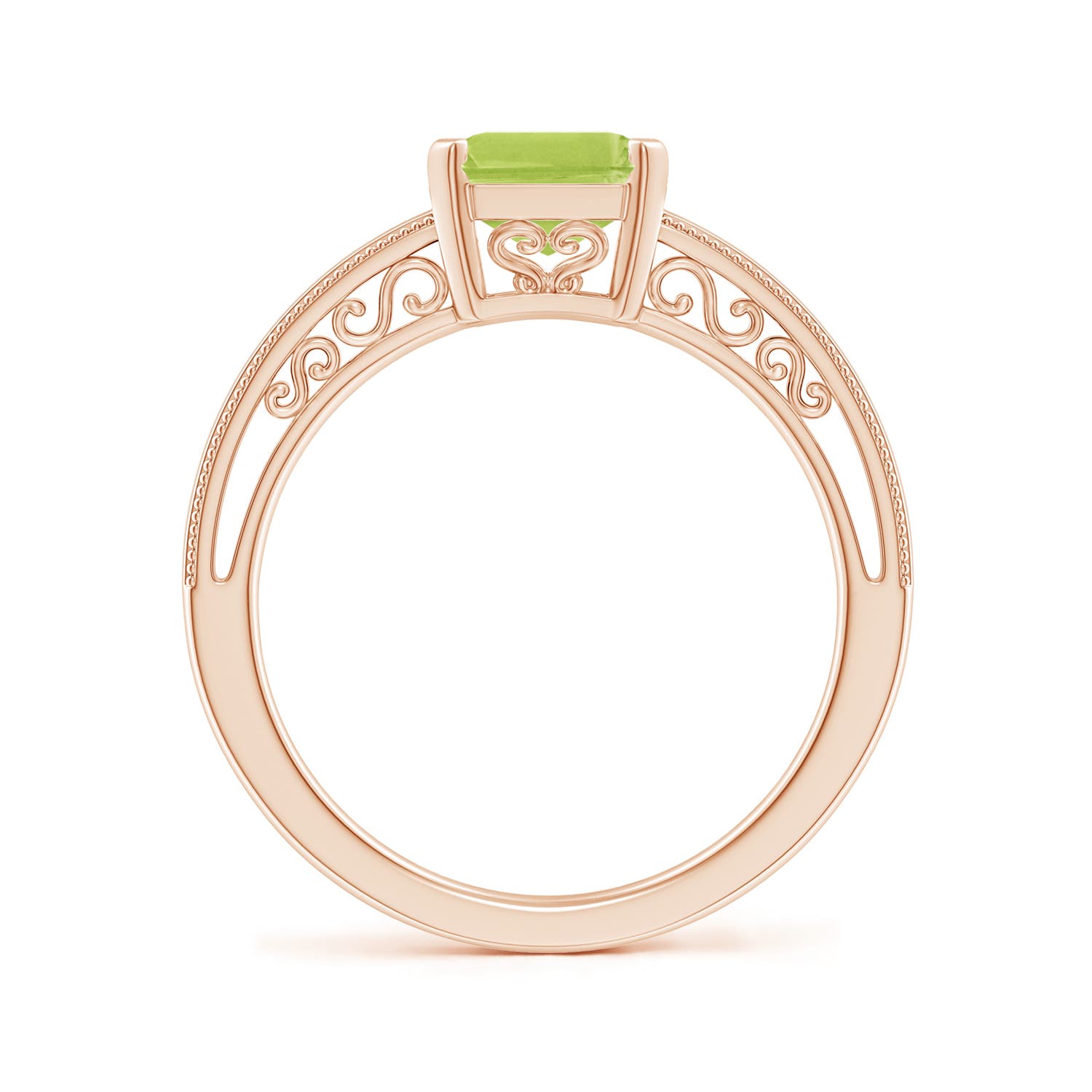 AA - Peridot / 2.35 CT / 14 KT Rose Gold