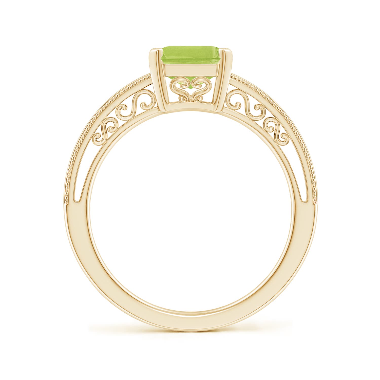 AA - Peridot / 2.35 CT / 14 KT Yellow Gold