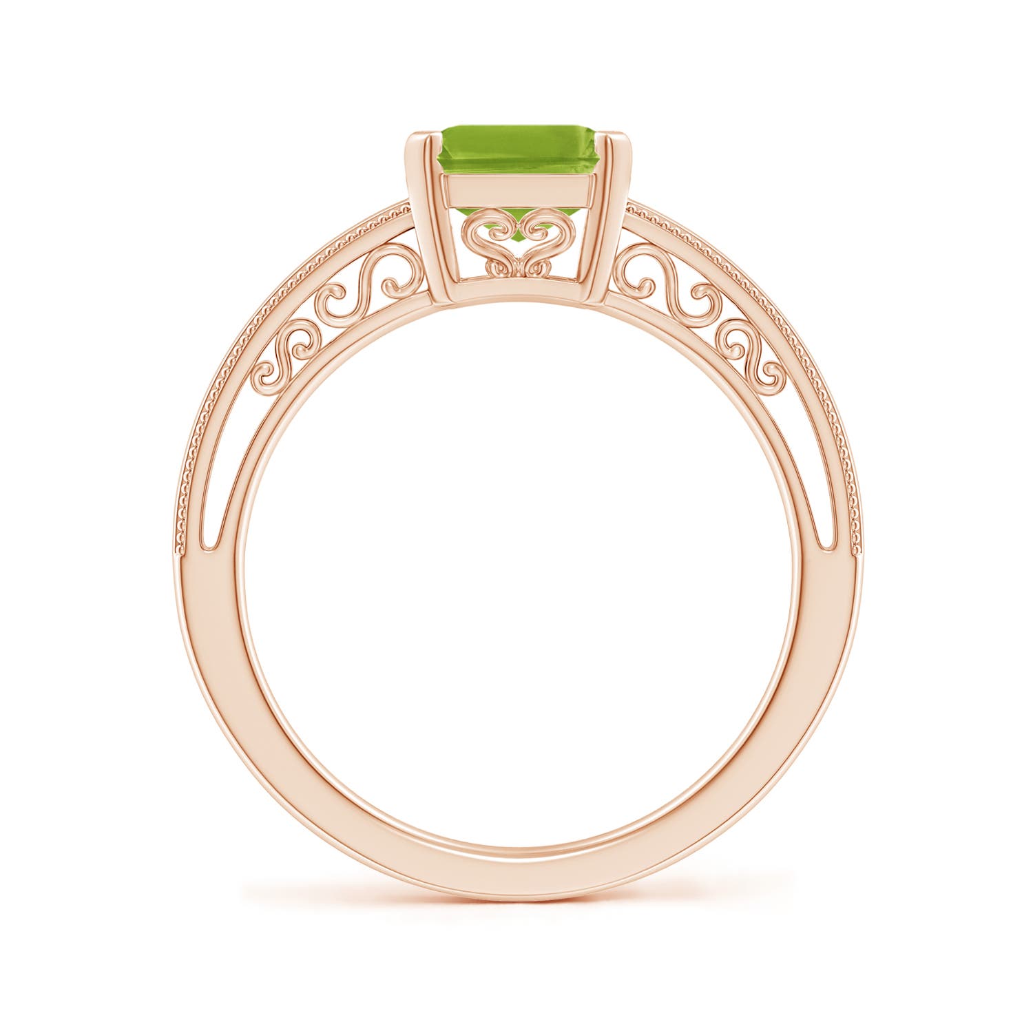 AAA - Peridot / 2.35 CT / 14 KT Rose Gold