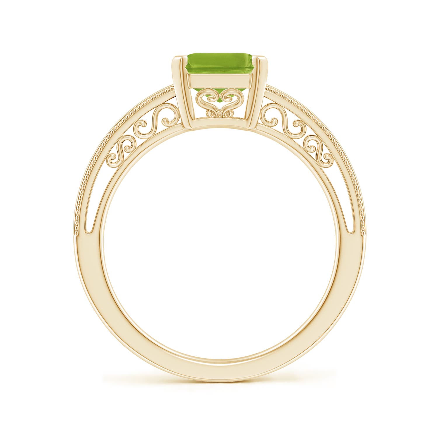 AAA - Peridot / 2.35 CT / 14 KT Yellow Gold