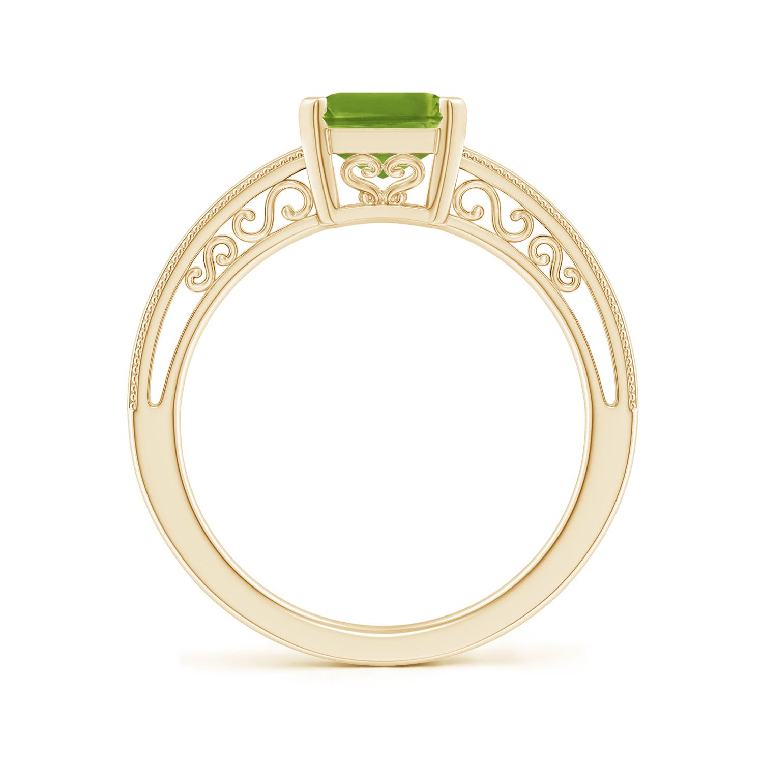 AAAA - Peridot / 2.35 CT / 14 KT Yellow Gold