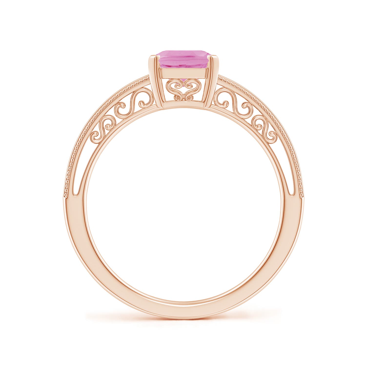 A - Pink Sapphire / 1.5 CT / 14 KT Rose Gold