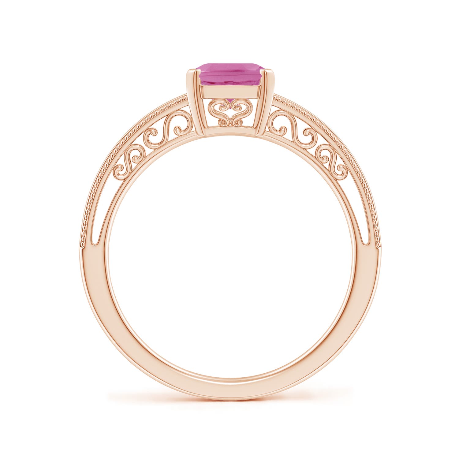 AA - Pink Sapphire / 1.5 CT / 14 KT Rose Gold