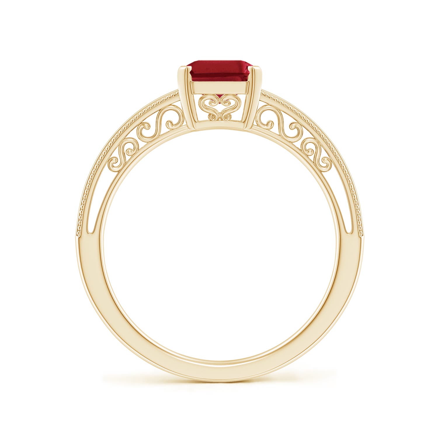 AA - Ruby / 1.6 CT / 14 KT Yellow Gold