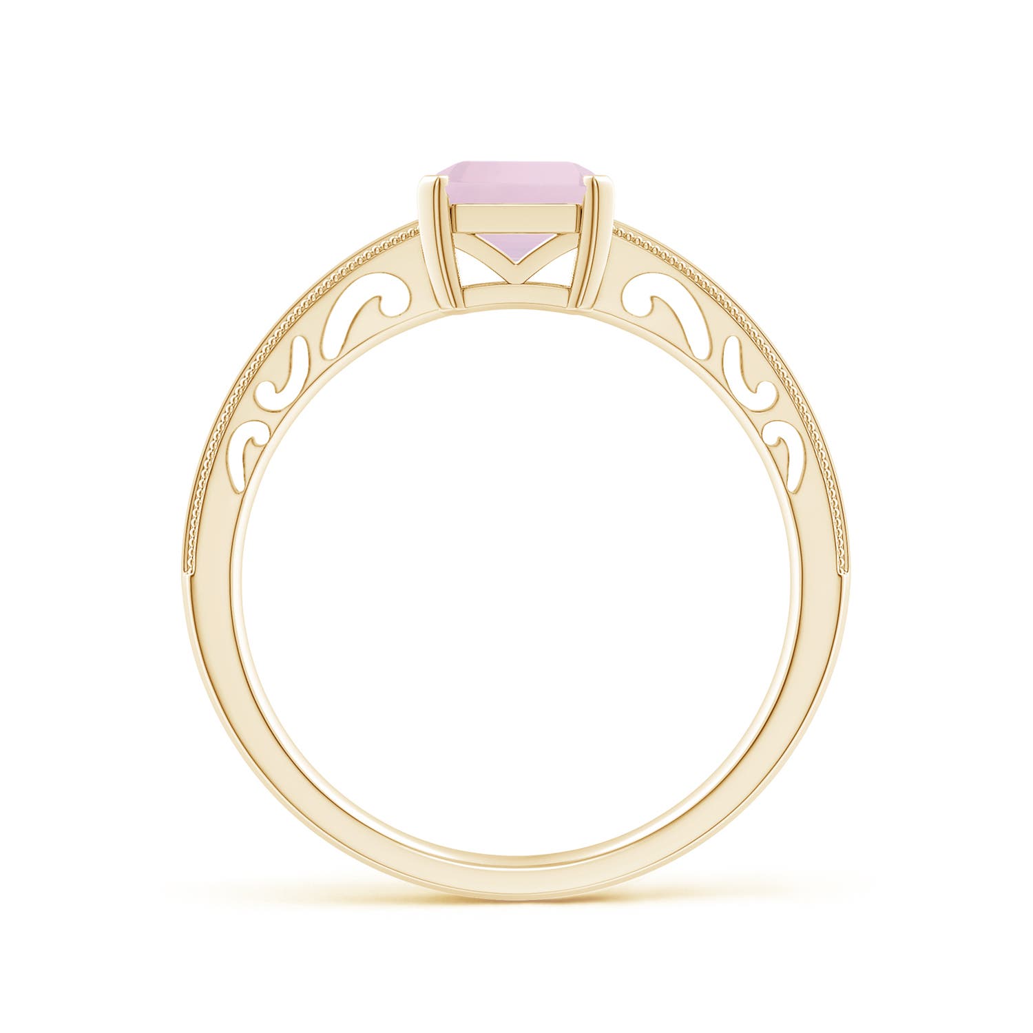 AA - Rose Quartz / 1.55 CT / 14 KT Yellow Gold