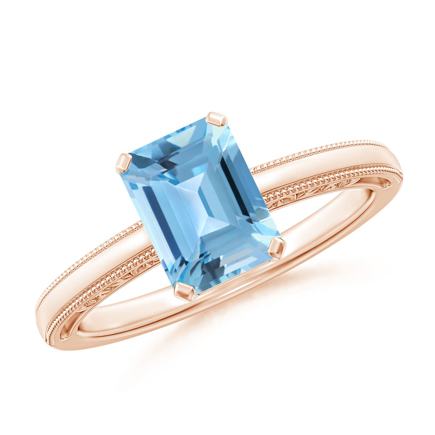 A - Swiss Blue Topaz / 1.95 CT / 14 KT Rose Gold