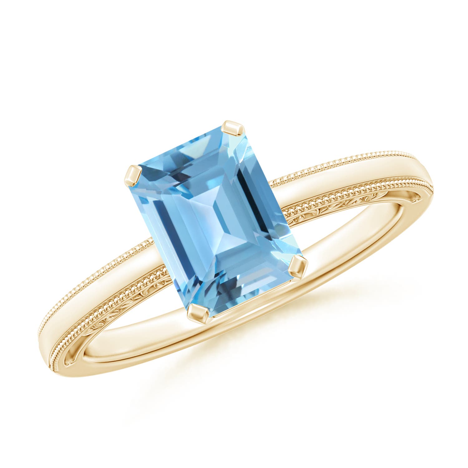 A - Swiss Blue Topaz / 1.95 CT / 14 KT Yellow Gold