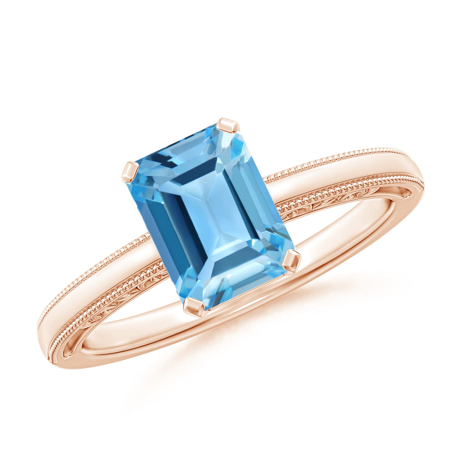 AA - Swiss Blue Topaz / 1.95 CT / 14 KT Rose Gold