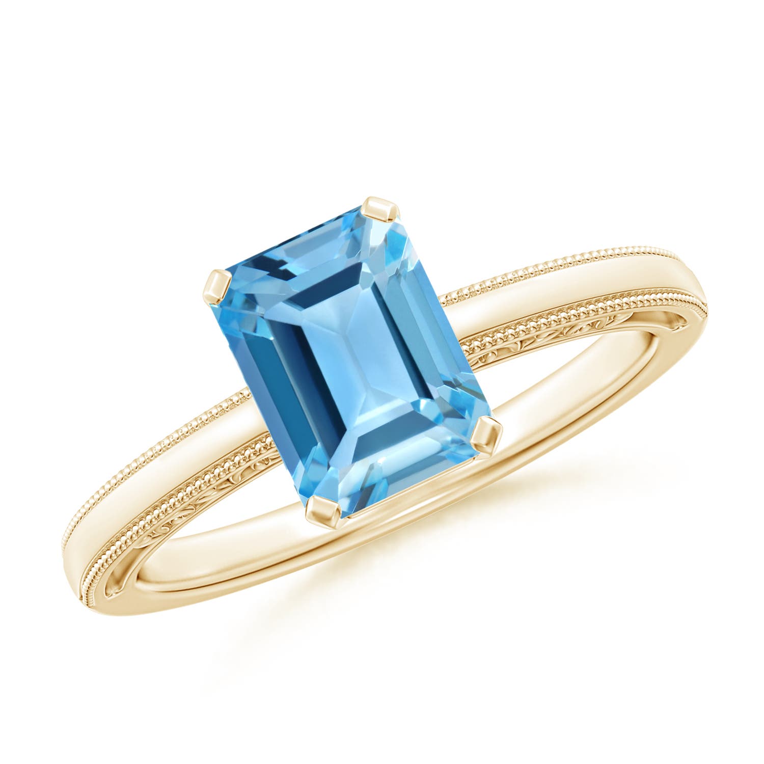 AA - Swiss Blue Topaz / 1.95 CT / 14 KT Yellow Gold