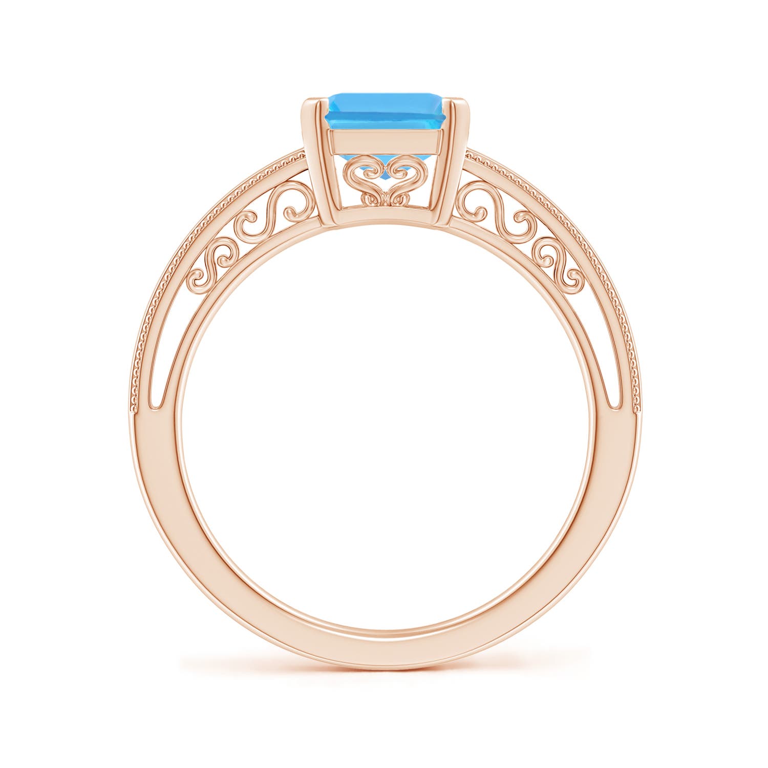 AA - Swiss Blue Topaz / 2.75 CT / 14 KT Rose Gold