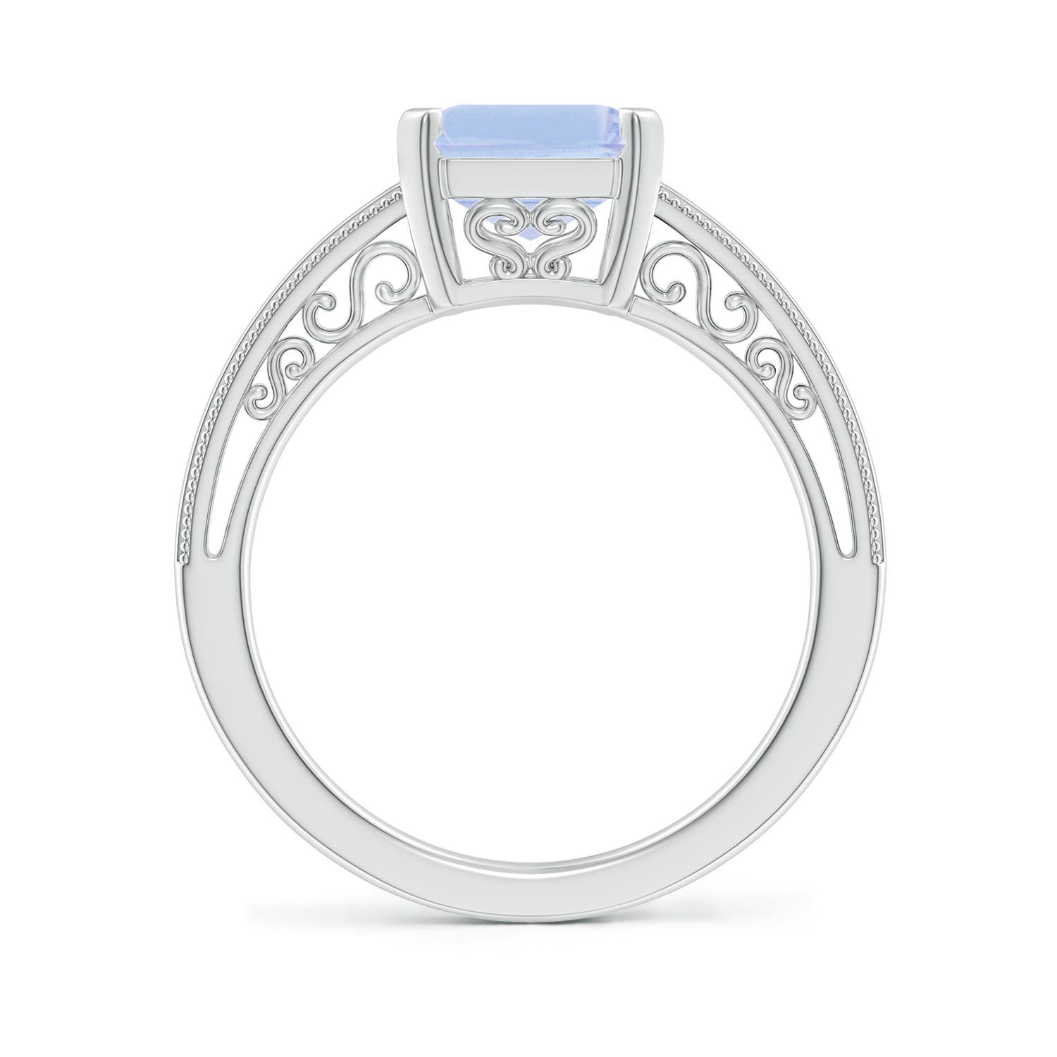 A - Tanzanite / 3.15 CT / 14 KT White Gold