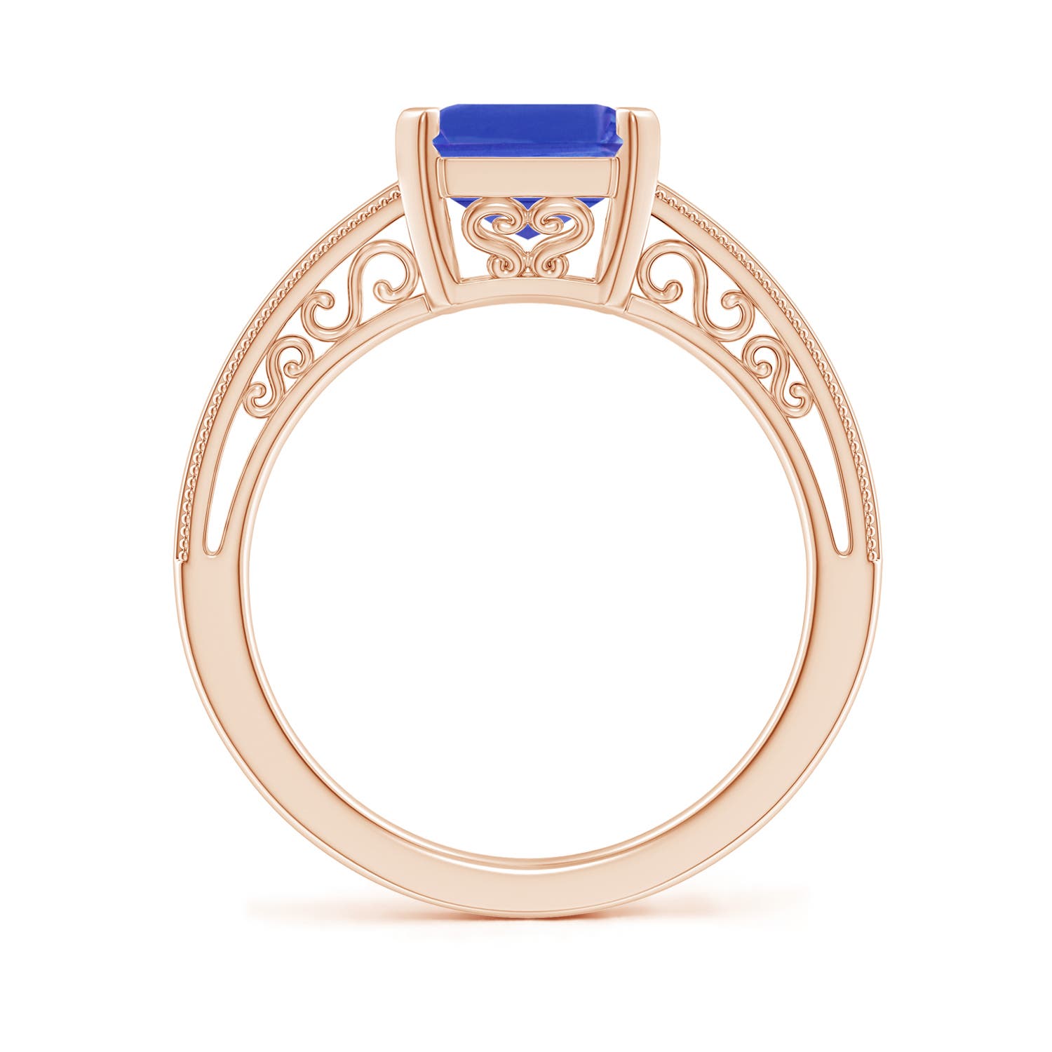 AAA - Tanzanite / 3.15 CT / 14 KT Rose Gold