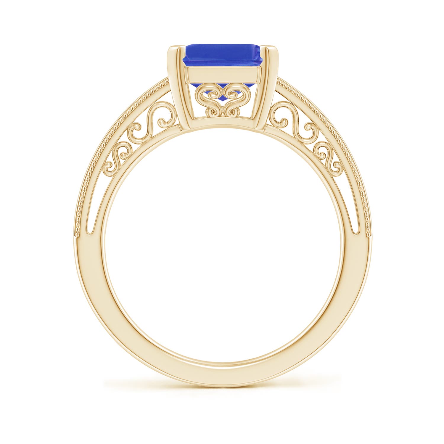 AAA - Tanzanite / 3.15 CT / 14 KT Yellow Gold