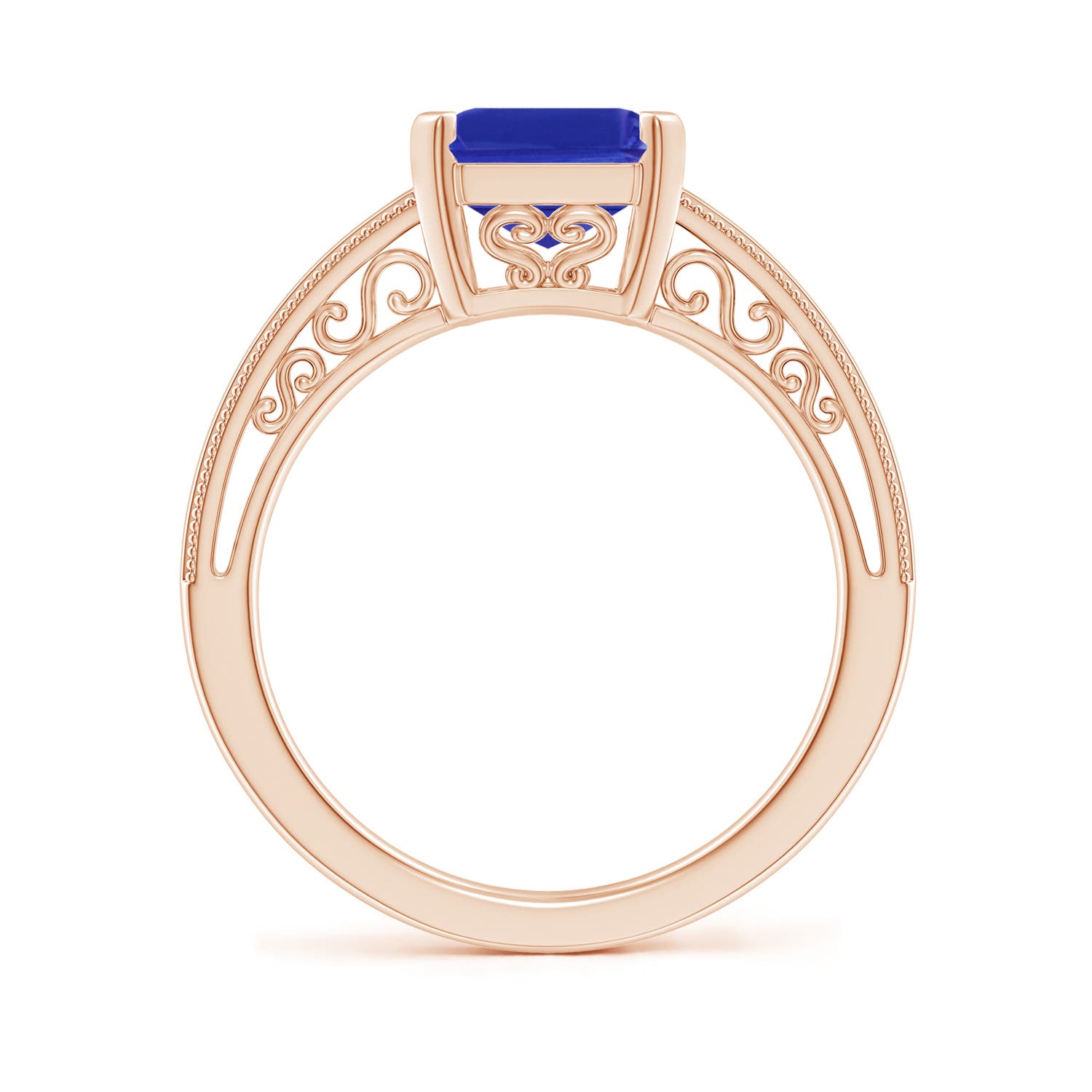 AAAA - Tanzanite / 3.15 CT / 14 KT Rose Gold