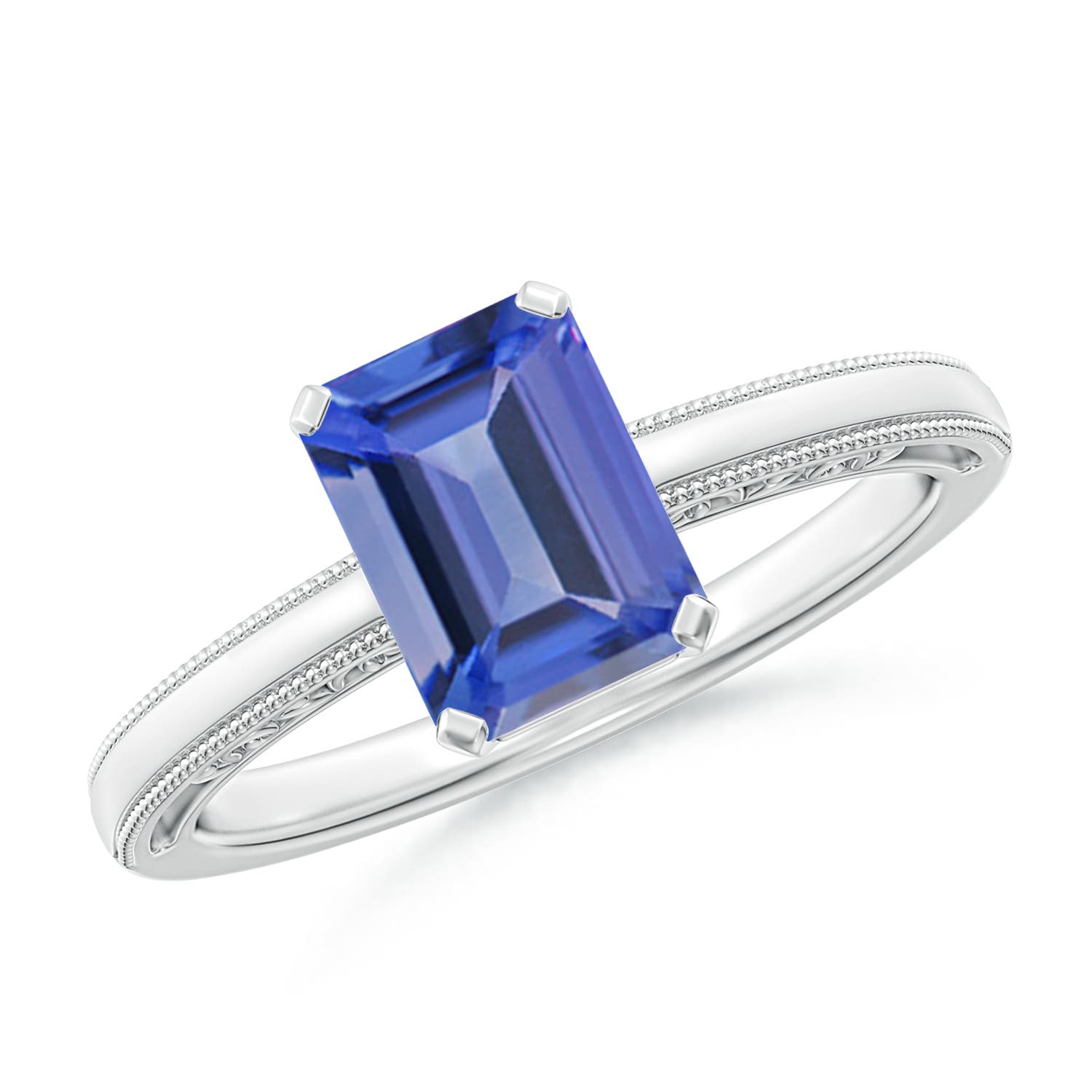 AA - Tanzanite / 1.5 CT / 14 KT White Gold