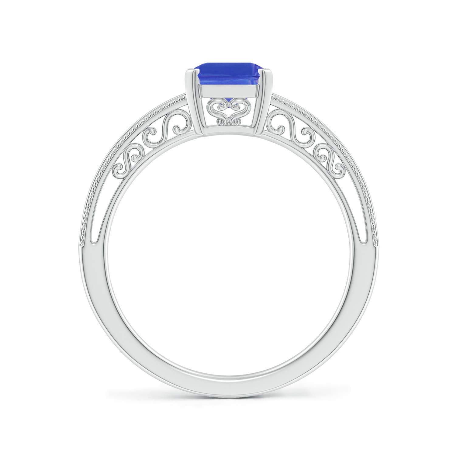 AAA - Tanzanite / 1.5 CT / 14 KT White Gold