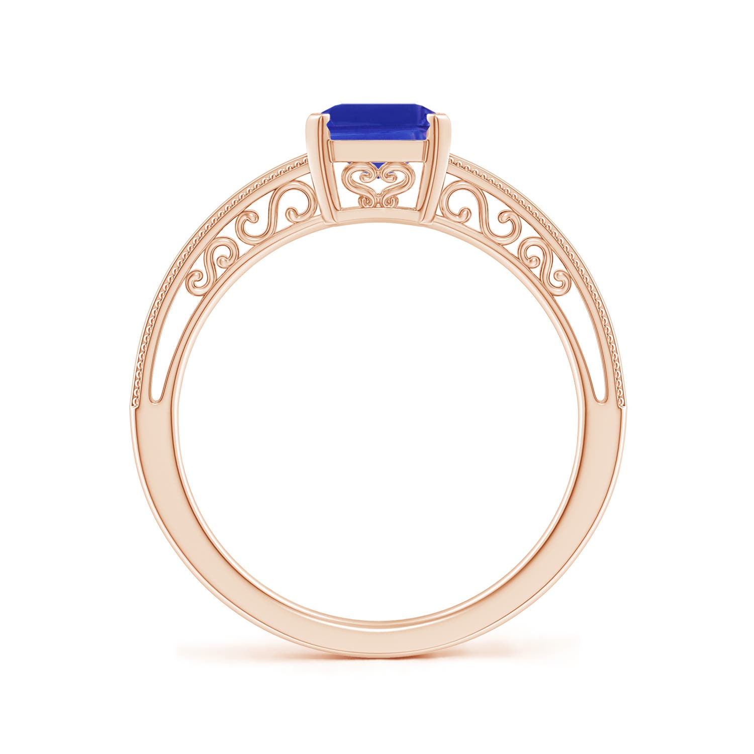 AAAA - Tanzanite / 1.5 CT / 14 KT Rose Gold