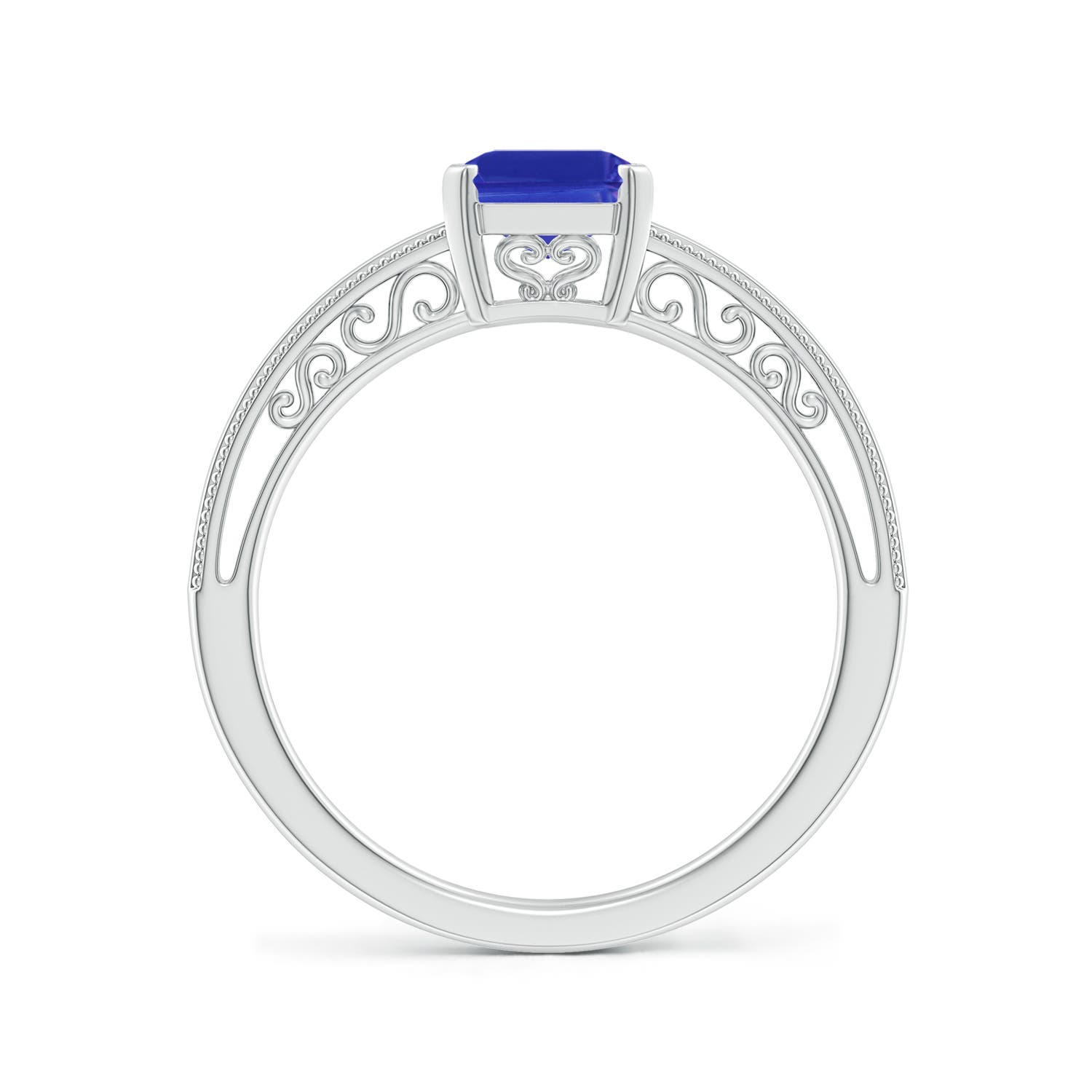 AAAA - Tanzanite / 1.5 CT / 14 KT White Gold