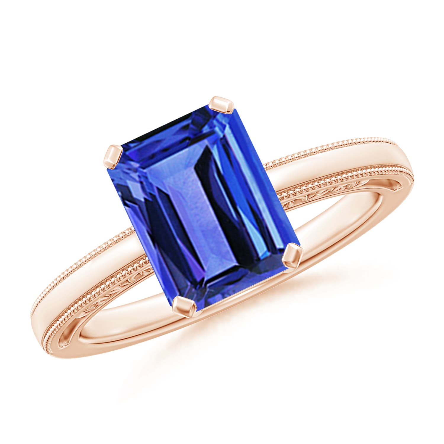 AAA - Tanzanite / 2.4 CT / 14 KT Rose Gold